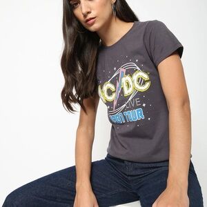 NWOT AC/DC 1981 tour graphic tee